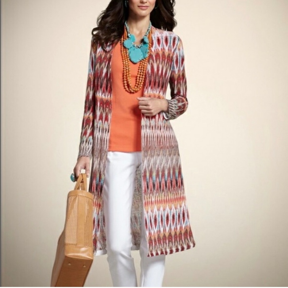 Chicos Jackpot Duster Cardigan